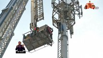 Hombre sube a una antena de telecomunicaciones presuntamente con intenciones de quitarse la vida al sur de Guayaquil