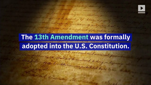 This Day in History: Slavery Is Abolished in America