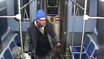 El terrible momento en el que este vagabundo se prende fuego en un tren de Chicago mientras es detenido por dos policías