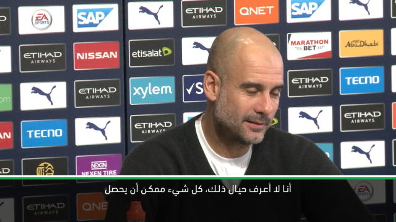 كرة قدم: الدوري الممتاز: غوارديولا غير متأكّد من مغادرة ساني في يناير