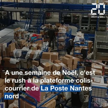 Noël: Le rush à la plateforme colis La Poste Nantes nord