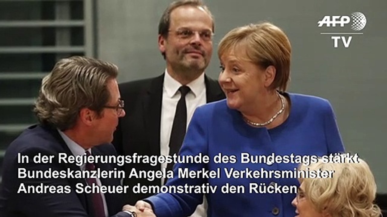 Merkel: "andy scheuer macht eine sehr gute arbeit"