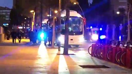 Así fue la llegada del Real Madrid al Camp Nou