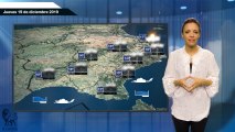 El pronóstico del tiempo para el jueves 19 de diciembre.