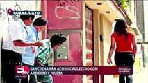 Sancionarán en Guanajuato el acoso sexual en vía pública