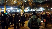 Càrregues dels mossos a fora el Camp Nou