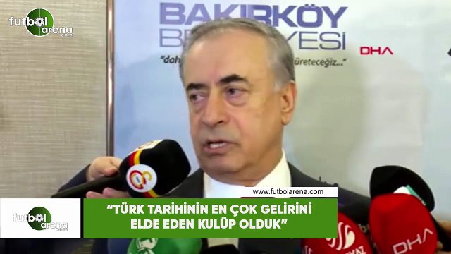 Mustafa Cengiz: Türk futbol tarihinin en çok gelirini elde eden kulüp olduk