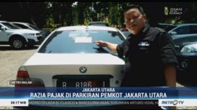 Mobil Mewah PNS di Kantor Walikota Jakut Terjaring Razia Pajak