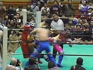 Hamada, Teioh & Funaki vs. Delfin, Naniwa & Tiger Mask IV (02-28-98)