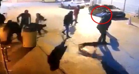 Darp edildiği mekana geri geldi, kurşun yağdırdı! O anlar kamerada