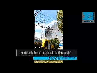 Hubo un principio de incendio en la destilería de YPF