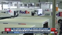 FedEx is reporting 40 percent drop in profit