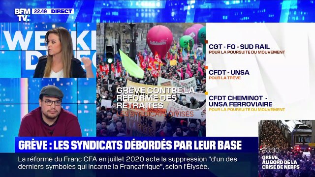 Grèves : les syndicats débordés par leur base - 21/12