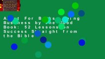 About For Books  Doing Business by the Good Book: 52 Lessons on Success Straight from the Bible