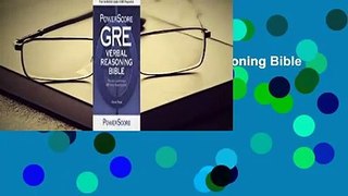 The Powerscore GRE Verbal Reasoning Bible Complete
