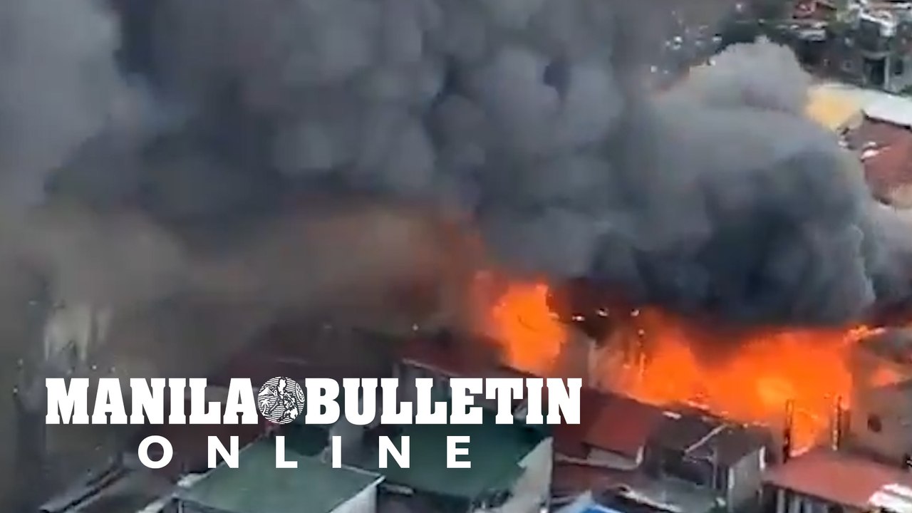 Fire hits house in Leveriza Street in Malate, Manila