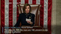 Nancy Pelosi announces Trump impeachment vote result