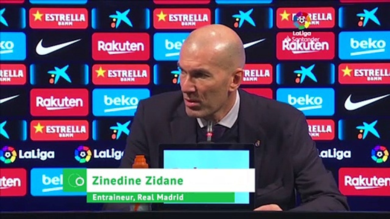 Zidane : "Nous méritions plus que Barcelone"