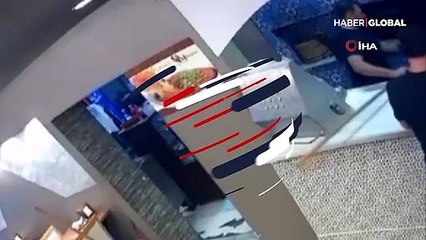 Kebapçıda fırının patlaması saniye saniye kamerada