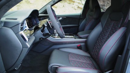 Audi RS Q8 Interior Design in Florett Silver
