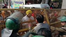 प्रदेश सरकार के खिलाफ भाजयुमो का प्रदर्शन, कलेक्टर कार्यालय परिसर छावनी में तब्दील