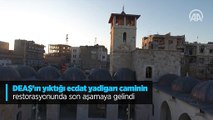 DEAŞ'ın yıktığı ecdat yadigarı caminin restorasyonunda son aşamaya gelindi
