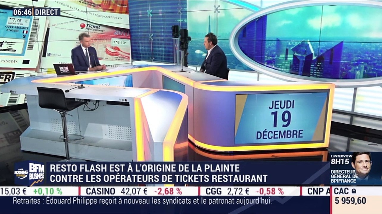 Manuel Rodriguez-Maroto (Resto Flash): Resto Flash est à l'origine de la plainte contre les opérateurs de tickets restaurant - 19/12