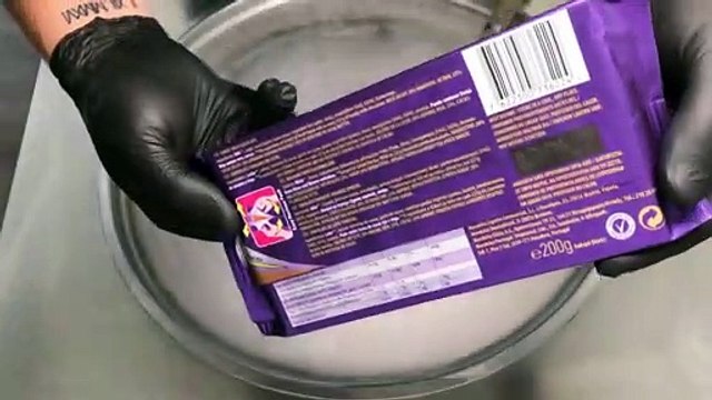 Ice Cream Rolls Cadbury - Dairy Milk Chocolate Ice Cream fried Thailand rolled ice cream roll