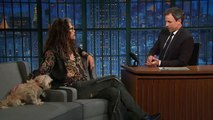 Steven Tyler Brings His Dogs to Late Night