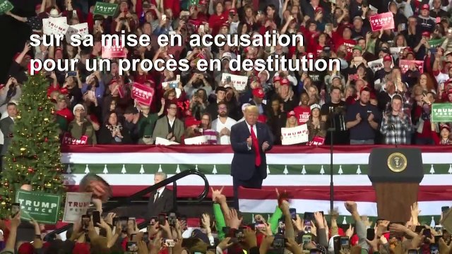 Trump qualifie la destitution de honte lors d'un rassemblement au Michigan