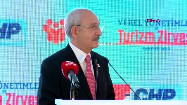 Kılıçdaroğlu yerel yönetimler ve turizm zirvesinde konuştu