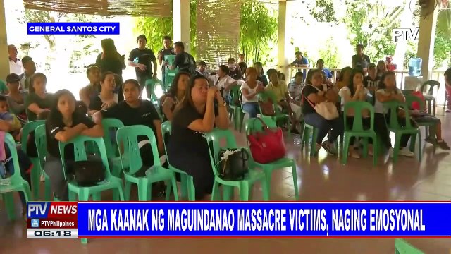Mga kaanak ng Maguindanao massacre victims, naging emosyonal