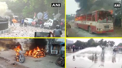 यूपी में CAA को लेकर कई जगह उग्र प्रदर्शन, लखनऊ पुलिस चौकी में तोड़फोड़ तो संभल में जलाई बस