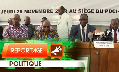 Reportage : Conférence de presse des partis de l'opposition
