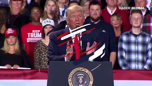 Trump'ın miting konuşmasına protesto engelli