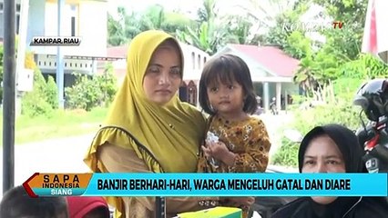 Memasuki Hari Kelima, Warga Korban Banjir Kampar Mengeluhkan Penyakit
