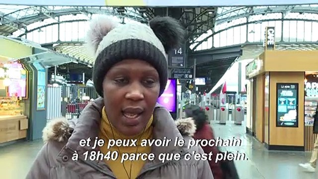 Grèves: dans une gare de l'Est presque vide, les voyageurs s'adaptent