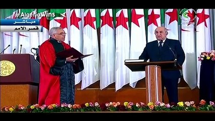 Novo presidente da Argélia presta juramento
