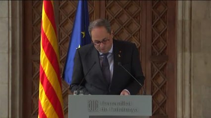 Torra: "A mí no me inhabilitará un tribunal con motivaciones políticas"