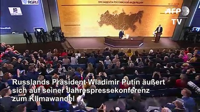 Putin: Niemand kennt die Ursache für den Klimawandel