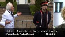 La burla de Boadella en la puerta de la casa de Puigdemont