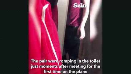 El vídeo de la mujer que hizo una "mamada de mierda" en un avión con una dura pena