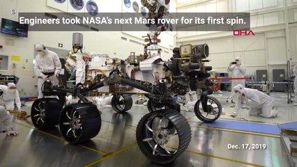 Nasa'nın mars 2020 aracı ilk sürüş testini tamamladı