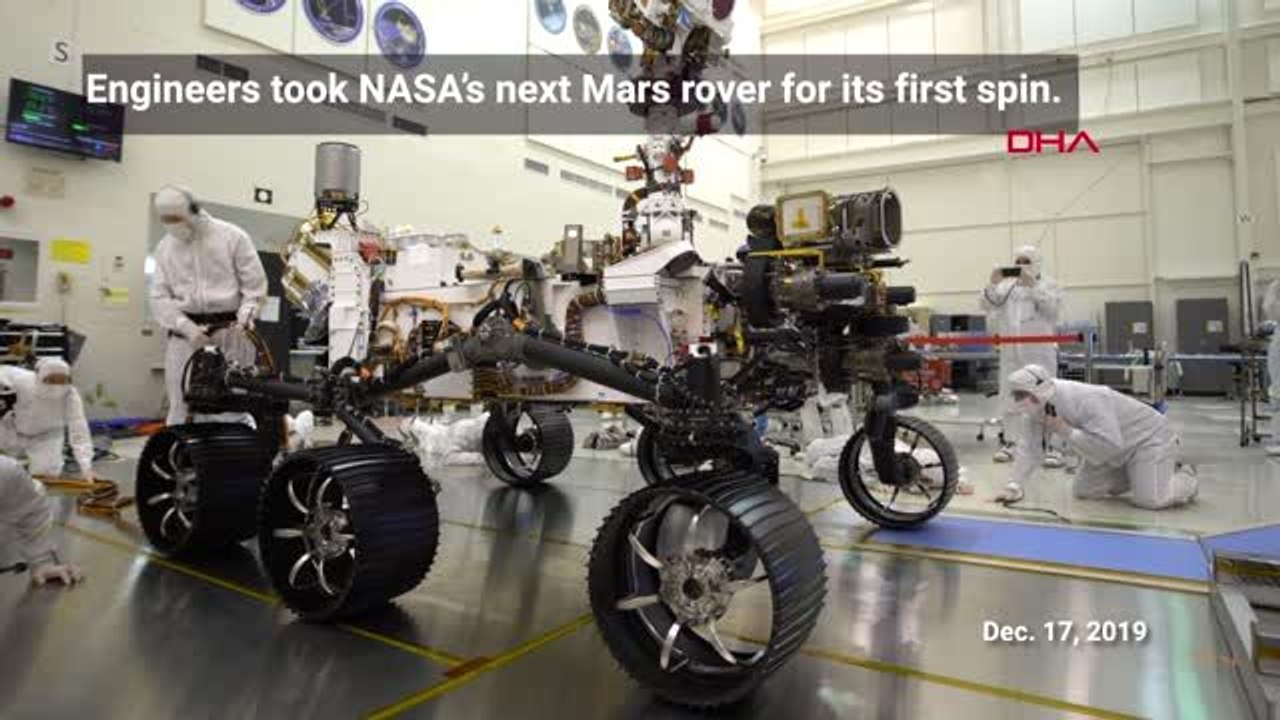 Nasa'nın mars 2020 aracı ilk sürüş testini tama...