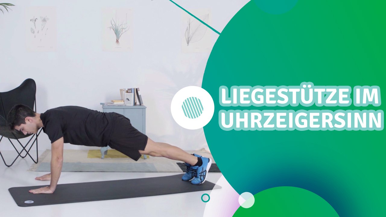 Liegestütze im Uhrzeigersinn - Du Bist Fit