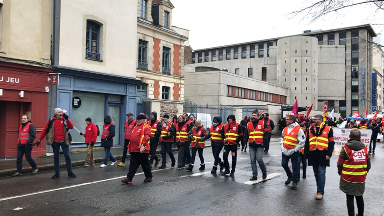Grève du 19 décembre. Environ 1500 manifestants réunis à Rennes