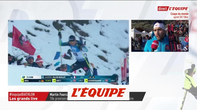 Fourcade «Je suis un peu en colère» - Biathlon - CM (H)