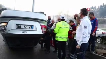Paramparça olan bu araçtan yara almadan çıktı