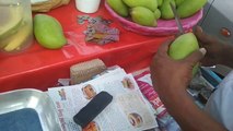 Raw Mango With Chili Powder and salt _ Street Food _ Make Life Easy