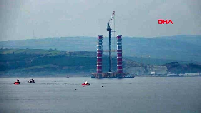 Çanakkale 1915 çanakkale köprüsü ayakları 100 metreye ulaştı